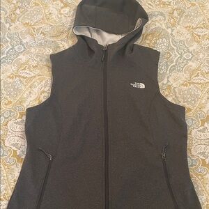 The North Face Windwall Dark Gray Hooded Vest